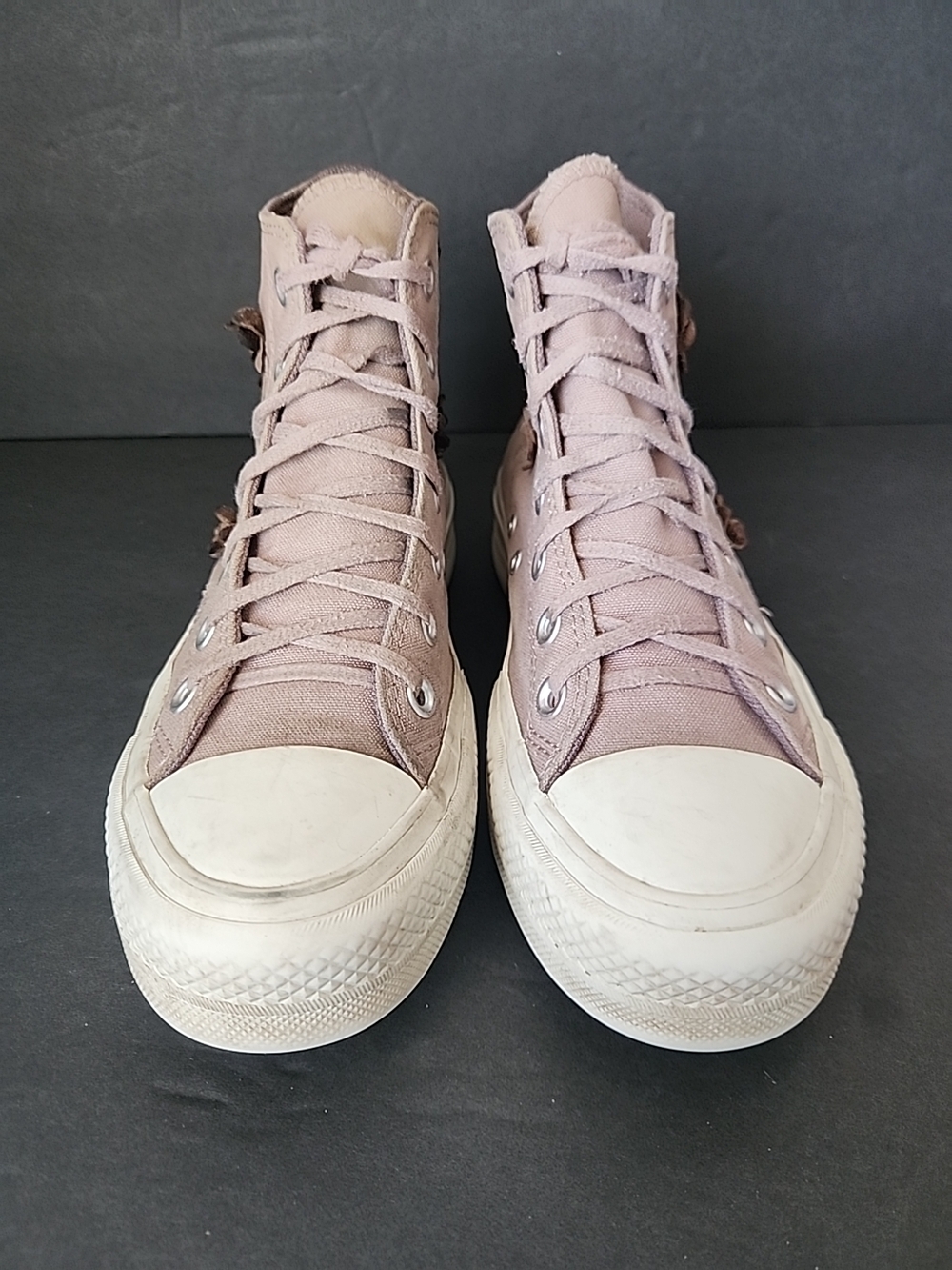 Converse Chuck Taylor All Star Lift Platform Womens 7 Mauve Floral - Picture 4 of 7